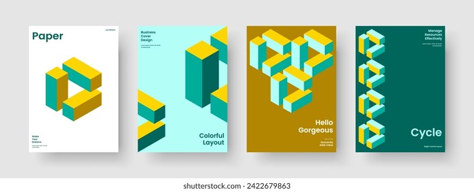 Isolated Flyer Design. Geometric Report Layout. Abstract Background Template. Brochure. Banner. Business Presentation. Book Cover. Poster. Journal. Catalog. Newsletter. Brand Identity. Portfolio