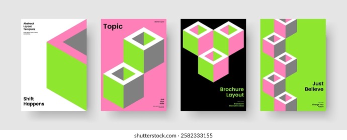 Isolated Flyer Layout. Creative Report Design. Geometric Brochure Template. Book Cover. Poster. Background. Banner. Business Presentation. Brand Identity. Newsletter. Pamphlet. Handbill. Notebook