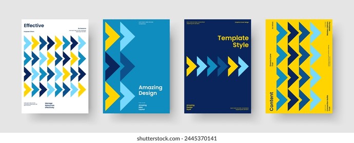 Einzelblattlayout. Geometrische Banner-Vorlage. Abstrakter Berichtsentwurf. Buchumschlag. Hintergrund. Broschüre. Geschäftspräsentation. Poster. Broschüre. Notebook. Katalog. Newsletter. Portfolio