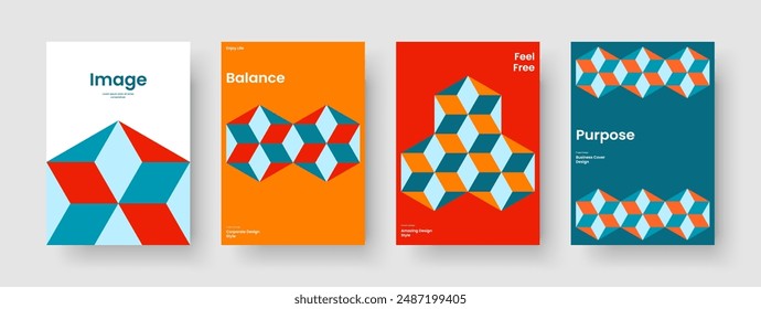 Einzelblattlayout. Geometrische Banner-Vorlage. Abstraktes Posterdesign. Bericht. Broschüre. Buchumschlag. Hintergrund. Geschäftspräsentation. Brande Identität. Handzettel Broschüre. In: Magazine. Tagebuch