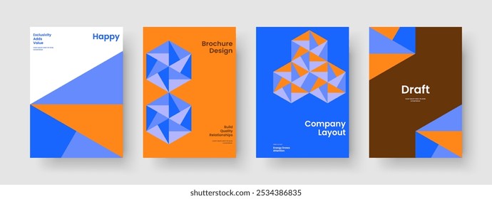 Isolated Flyer Layout. Geometric Book Cover Template. Modern Background Design. Brochure. Poster. Report. Banner. Business Presentation. Portfolio. Newsletter. Notebook. Brand Identity. Catalog