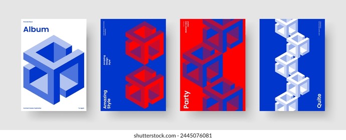 Isolated Flyer Layout. Geometric Poster Template. Abstract Book Cover Design. Background. Brochure. Banner. Report. Business Presentation. Journal. Portfolio. Handbill. Pamphlet. Notebook. Catalog