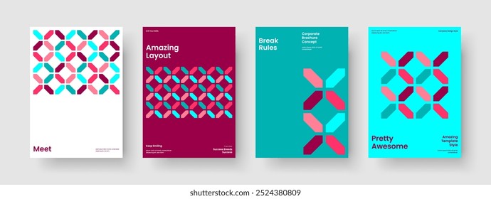 Isolated Flyer Layout. Geometric Report Template. Creative Book Cover Design. Poster. Business Presentation. Background. Brochure. Banner. Portfolio. Advertising. Notebook. Brand Identity. Pamphlet