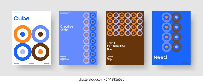 Diseño de folleto aislado. Diseño de informe moderno. Plantilla de fondo creativo. Portada del libro. Presentación empresarial. Cartel. Folleto. Pancarta. Diario. Cuaderno. Identidad de marca. Catálogo. Boletín