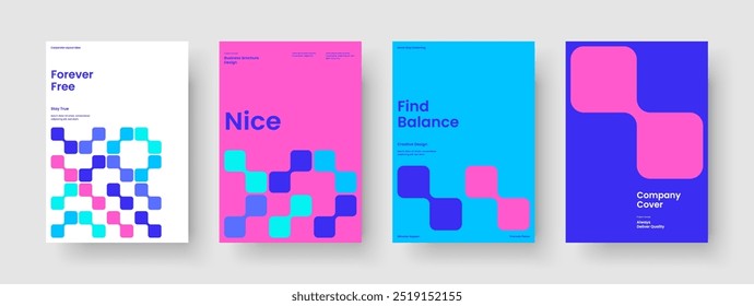 Isolated Flyer Template. Abstract Book Cover Design. Geometric Business Presentation Layout. Report. Poster. Background. Brochure. Banner. Brand Identity. Portfolio. Magazine. Catalog. Notebook