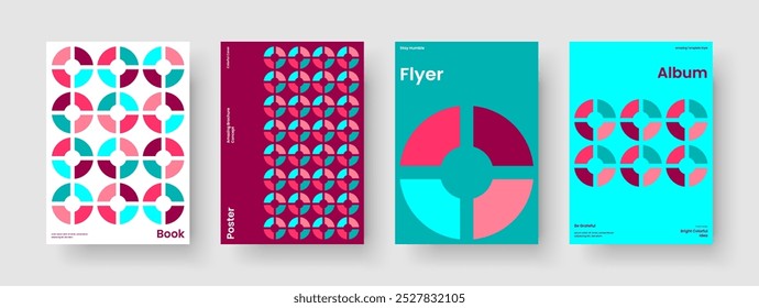 Isolated Flyer Template. Geometric Book Cover Layout. Abstract Poster Design. Brochure. Background. Business Presentation. Report. Banner. Journal. Handbill. Newsletter. Magazine. Portfolio