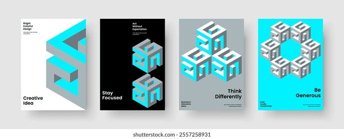 Isolated Flyer Template. Geometric Brochure Layout. Creative Report Design. Banner. Book Cover. Poster. Background. Business Presentation. Pamphlet. Catalog. Advertising. Portfolio. Journal