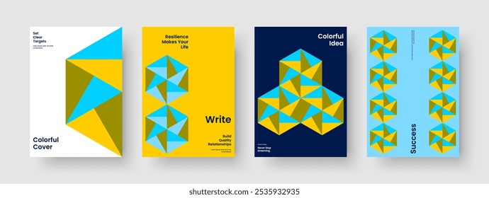 Isolated Flyer Template. Modern Book Cover Layout. Geometric Brochure Design. Report. Poster. Business Presentation. Banner. Background. Leaflet. Advertising. Portfolio. Journal. Catalog. Pamphlet
