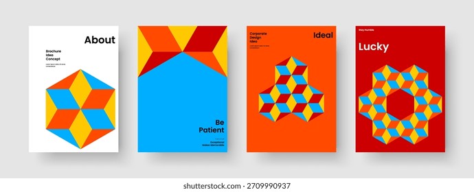Plantilla de volante aislado. Diseño moderno del folleto. Diseño de fondo geométrico. Anuncio. Cartel. Presentación de Negocios. Portada de libro. Informe. Cuaderno. Boletín informativo. Catálogo. Publicidad. Diario