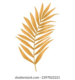 Isolated foliage elements, perfect for spring and summer designs. Vibrant botanical illustration.