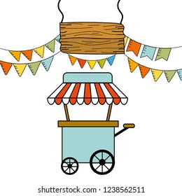 Isolated food cart design