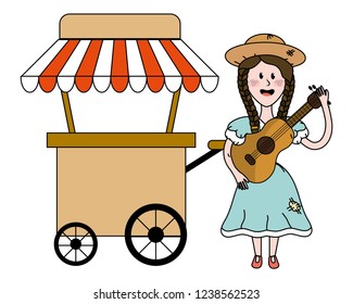 Isolated food cart design