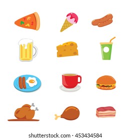 isolated food vector cartoon design