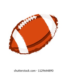 Isolated football ball icon