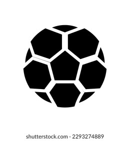 Isolated football ball icon. Editable stroke and color. EPS vector file
