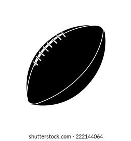 an isolated football ball on a white background