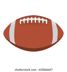 Isolated football ball on a white background, Vector illustration