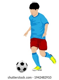 isolated Football player vector design