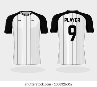 Isolated football uniform on white background