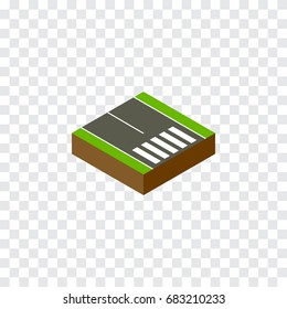 Isolated Footpassenger Isometric. Pedestrian  Vector Element Can Be Used For Strip, Pedestrian, Road Design Concept.