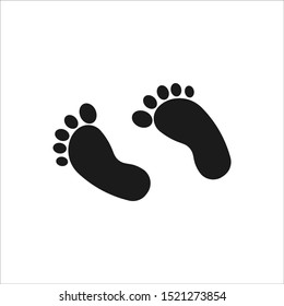 Isolated Footprint Icon Vector Format Baby Stock Vector (royalty Free 