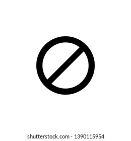 Isolated Forbidden Vector Icon , Pictogram