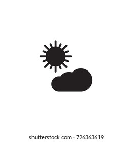 Isolated Forecast Icon Symbol On Clean Background. Vector Weather Element In Trendy Style.