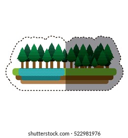 Isolated forest and river design