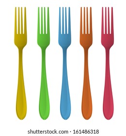 Isolated fork. Vector design 