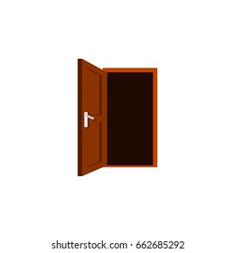 Isolated Frame Flat Icon. Approach Vector Element Can Be Used For Frame, Door, Approach Design Concept.