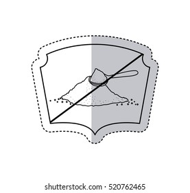 Isolated frame of free sugar design