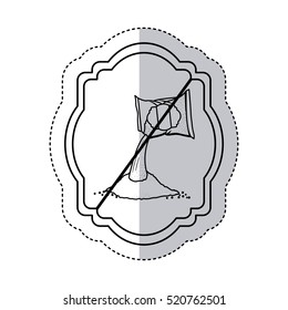 Isolated frame of free sugar design