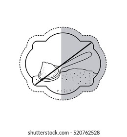Isolated frame of free sugar design