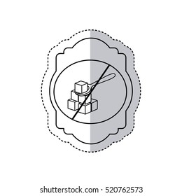 Isolated frame of free sugar design