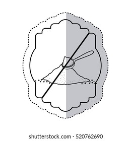 Isolated frame of free sugar design