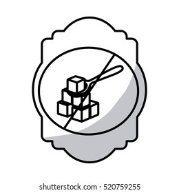 Isolated frame of sugar frame design