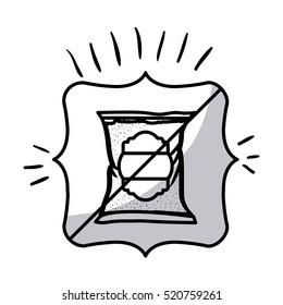 Isolated frame of sugar frame design