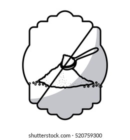Isolated frame of sugar frame design