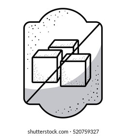 Isolated frame of sugar frame design
