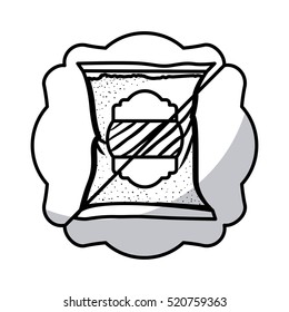 Isolated frame of sugar frame design