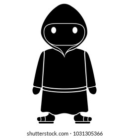 Isolated franciscan monk