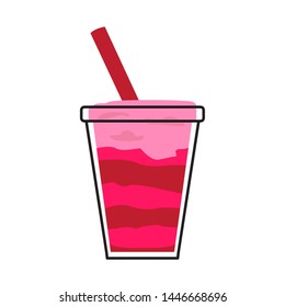 Isolated frappe icon over a white background - Vector