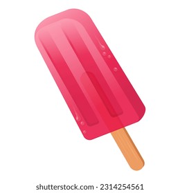 Isolated fresh delicious popsicle, refreshing snack