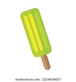 Isolated fresh delicious popsicle, refreshing snack