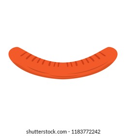 Isolated fried sausage