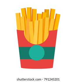Isolated fries design