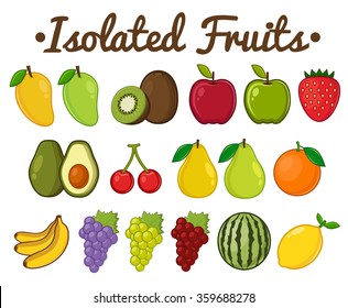 Isolated Fruit Collection