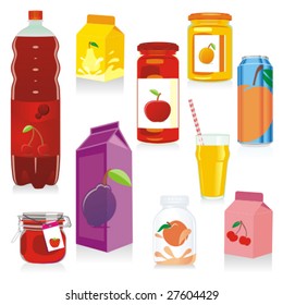 isolated fruit containers