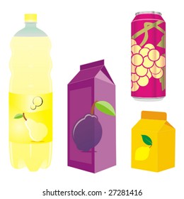 isolated fruit juice recipients