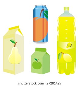 isolated fruit juice recipients